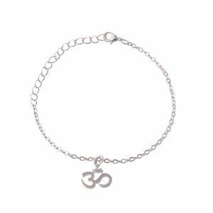 Silver OM Namaste buddist buddah eastern anklet/bracelet *NEW* #001